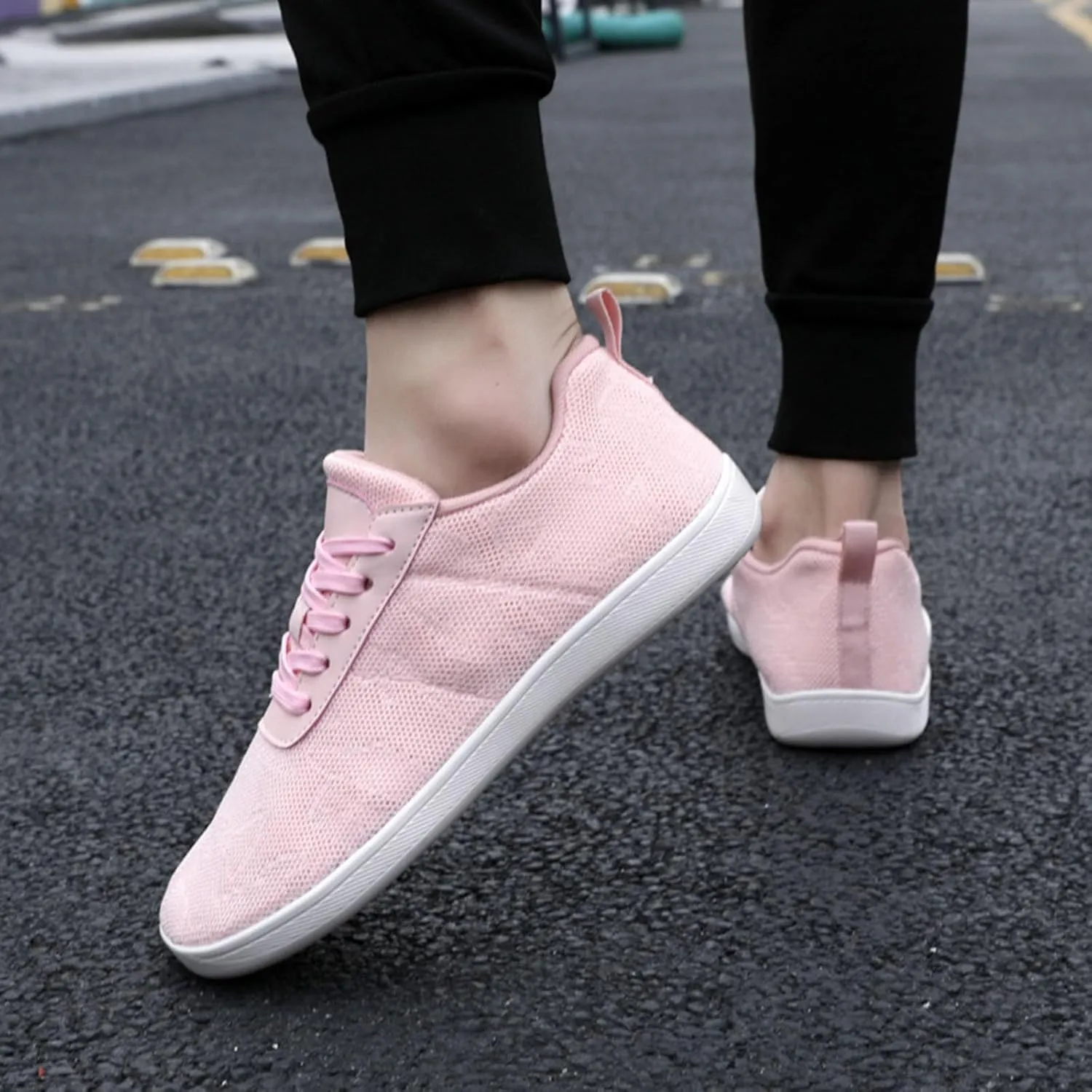 Workout Athletic Sport Shoes for Men Breathable Elastic Fly Woven Mesh Sneaker Outdoor Non Slip Jogging Sneakers