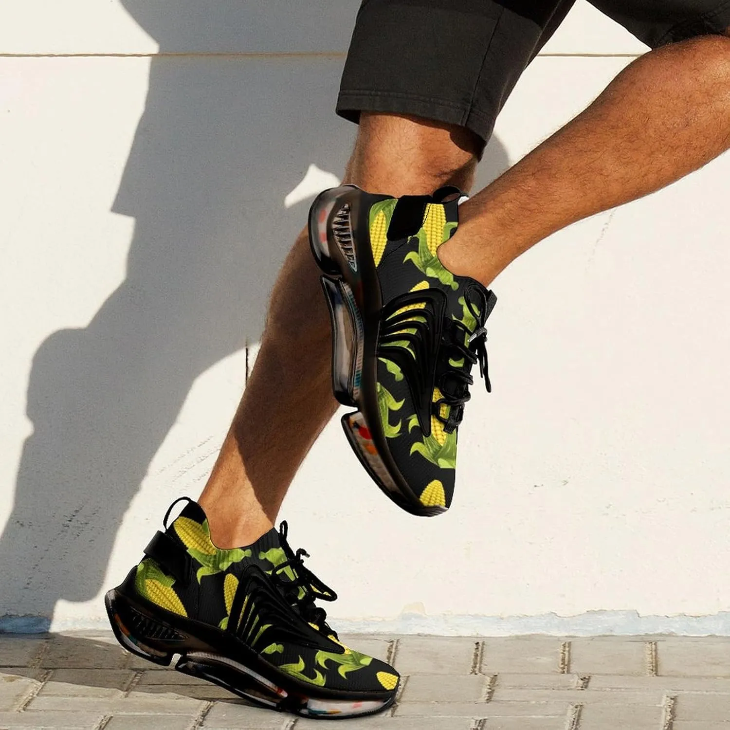 Yellow Corns Vegan Men's Running Shoes Lightweight Walking Shoe Breathable Sneaker