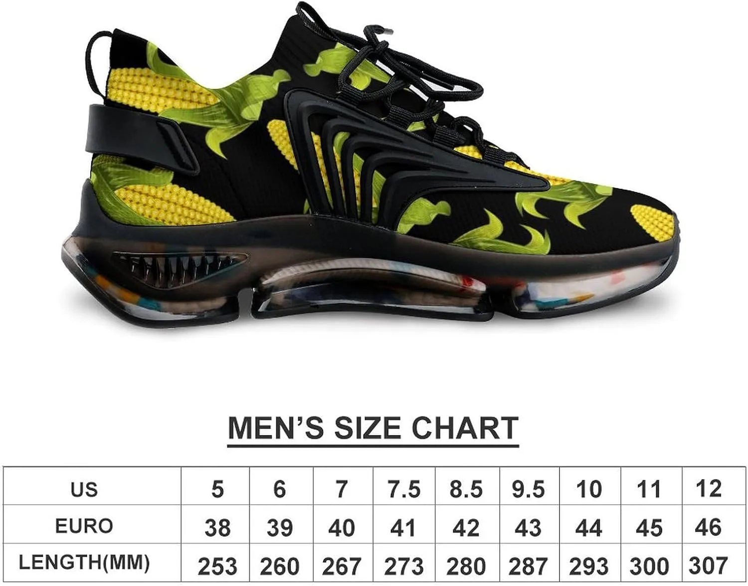 Yellow Corns Vegan Men's Running Shoes Lightweight Walking Shoe Breathable Sneaker